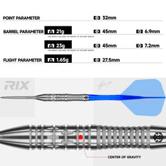 CALIBURN RIX DARTS - 90% TUNGSTEN - R2-2