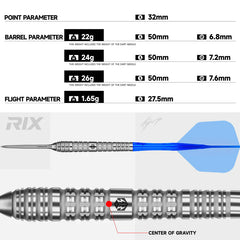 CALIBURN RIX DARTS - 90% TUNGSTEN - R4-2