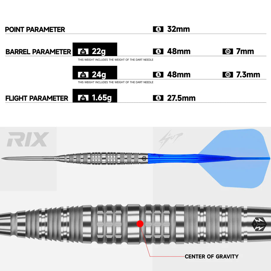 CALIBURN RIX DARTS - 90% TUNGSTEN - R6-2