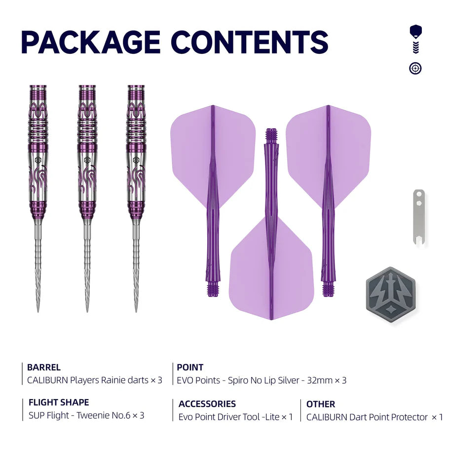 CALIBURN AWAKENING DARTS - 90% TUNGSTEN - RAINIE-4