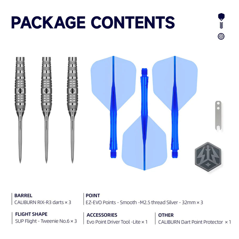 CALIBURN RIX DARTS - 90% TUNGSTEN - R3-2