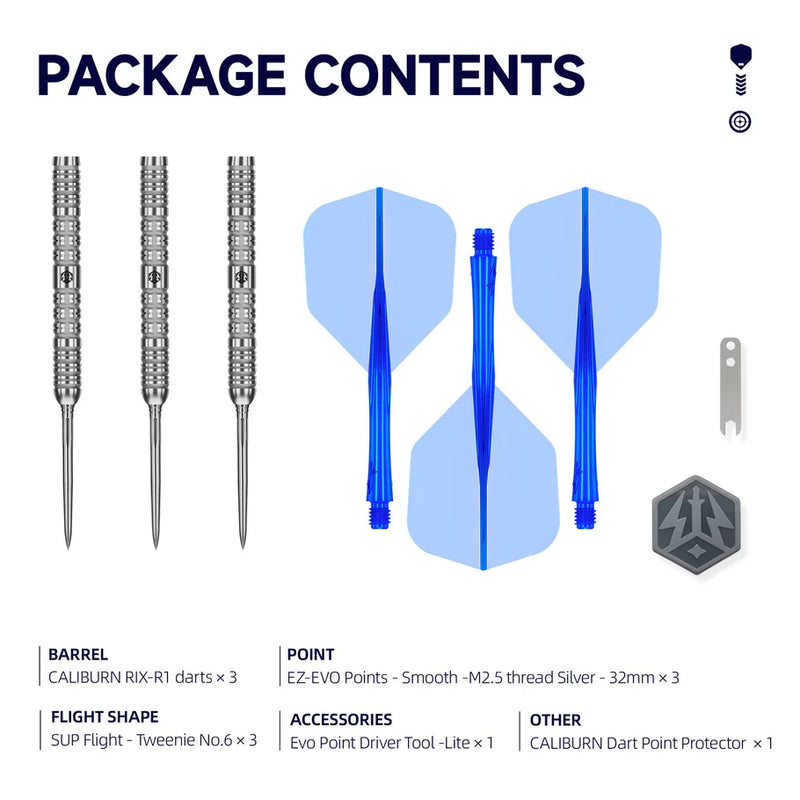 CALIBURN RIX DARTS - 90% TUNGSTEN - R1-2