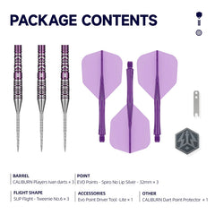CALIBURN AWAKENING DARTS - 90% TUNGSTEN - IVAN-2