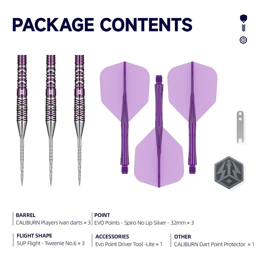 CALIBURN AWAKENING DARTS - 90% TUNGSTEN - IVAN-2