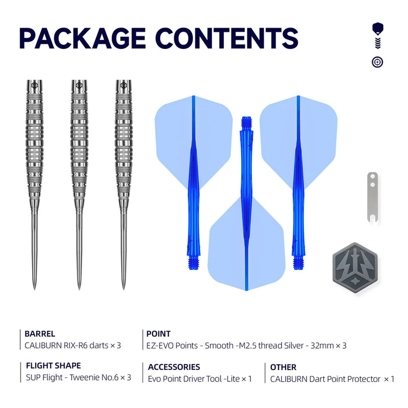CALIBURN RIX DARTS - 90% TUNGSTEN - R6-3