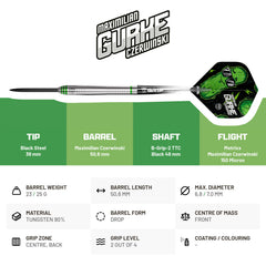 BULL'S Max "Gurke" Czerwinski Steel Dart 90%-3