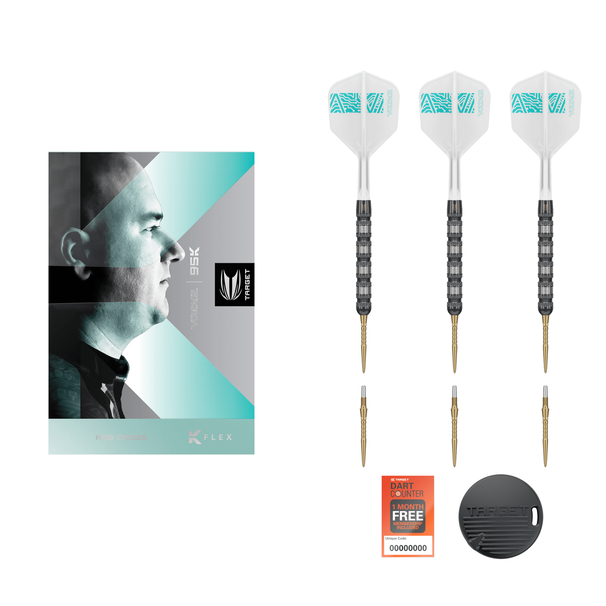 TARGET ROB CROSS 95K SWISS POINT STEELDART 95%-3