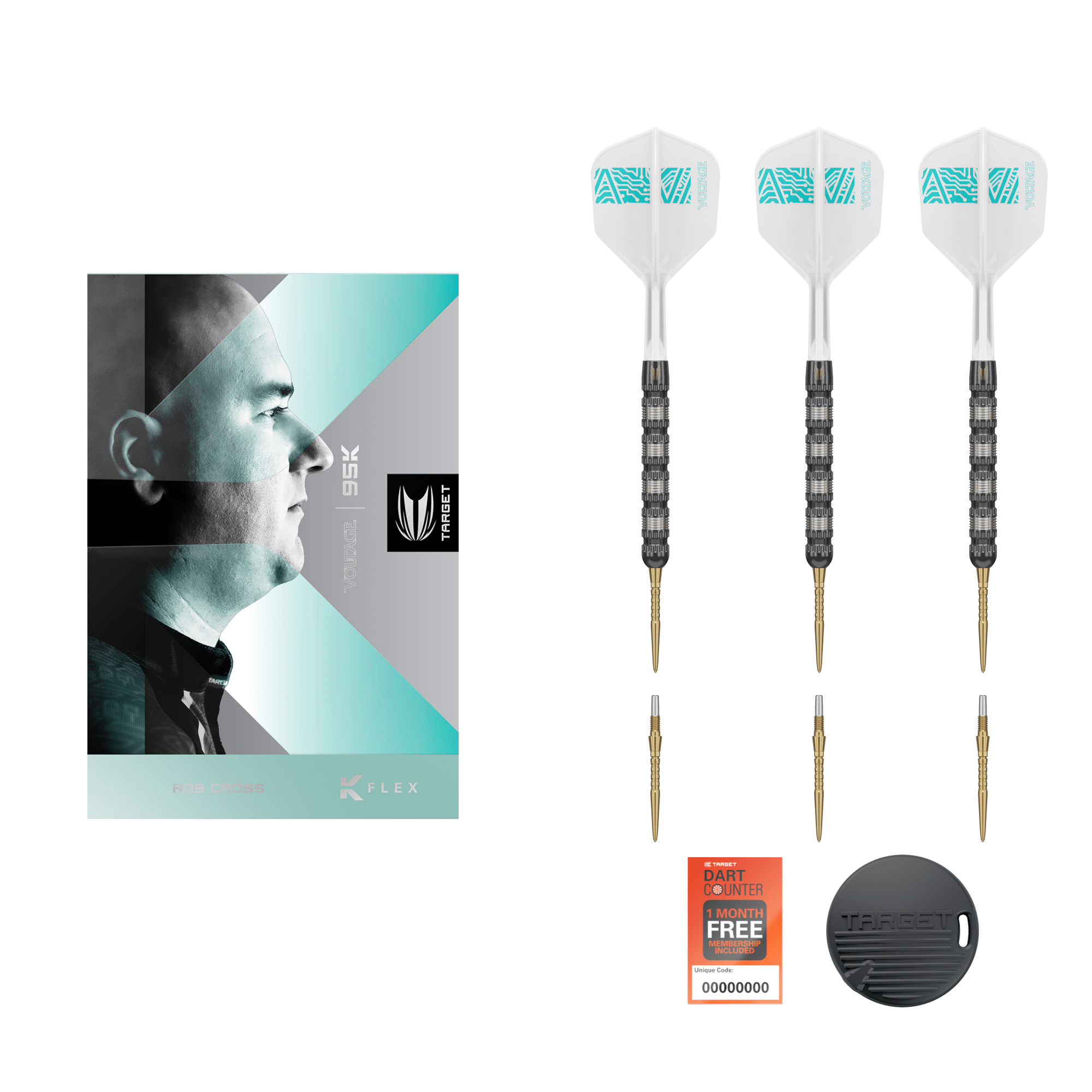 TARGET ROB CROSS 95K SWISS POINT STEELDART 95%-3
