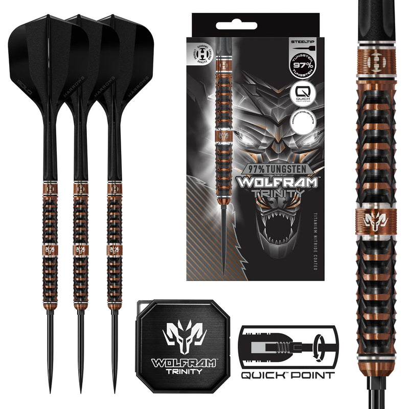 HARROWS WOLFRAM TRINITY QUICK POINT STEELDART 97%-3