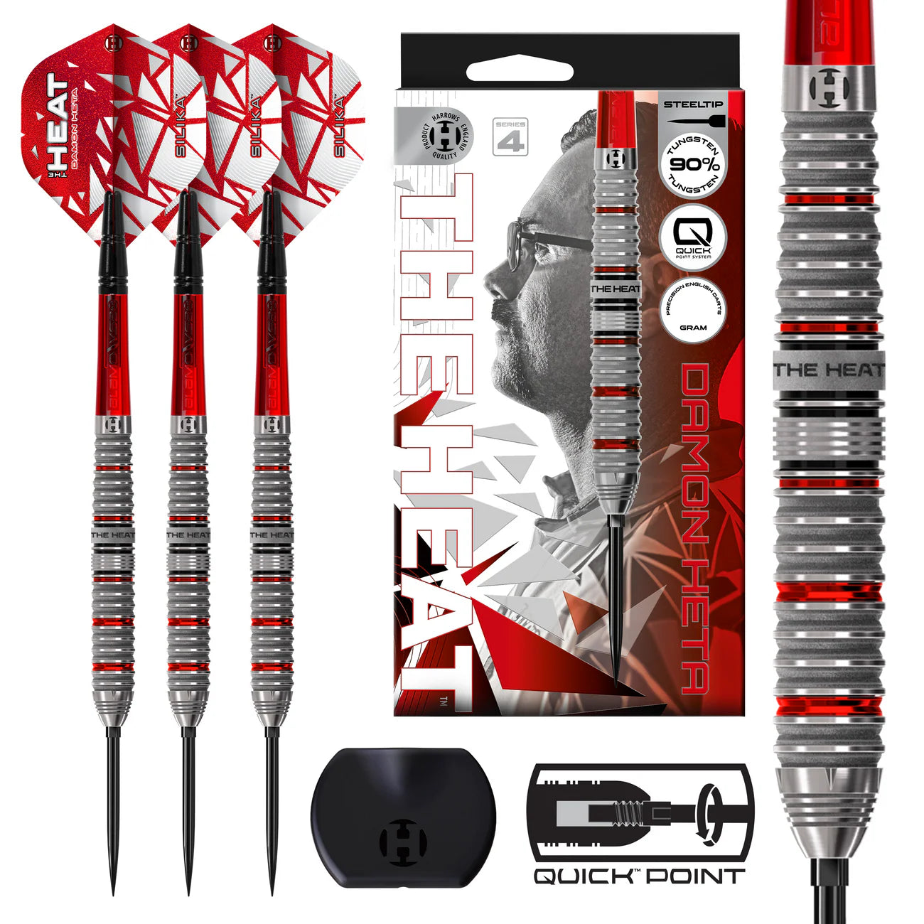 HARROWS DAMON HETA SERIES 4 QUICK POINT STEELDART 90%-2