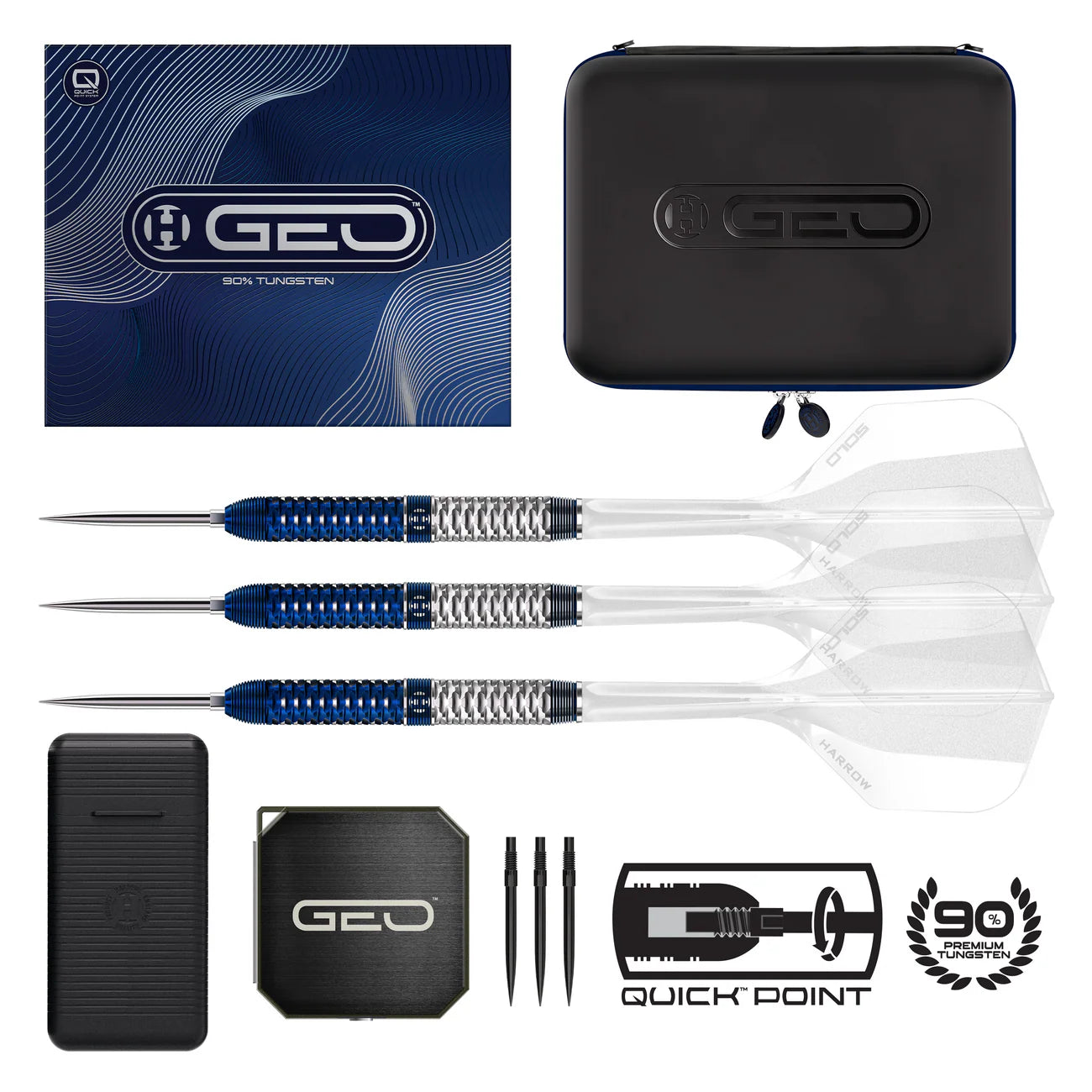 HARROWS GEO PARALLEL QUICK POINT STEELDART 90%-3