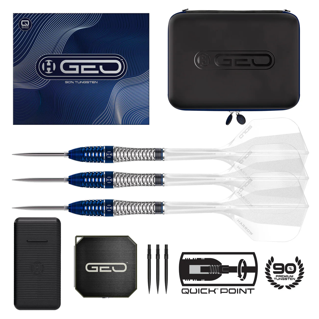 HARROWS GEO BOMB QUICK POINT STEELDART 90%-2