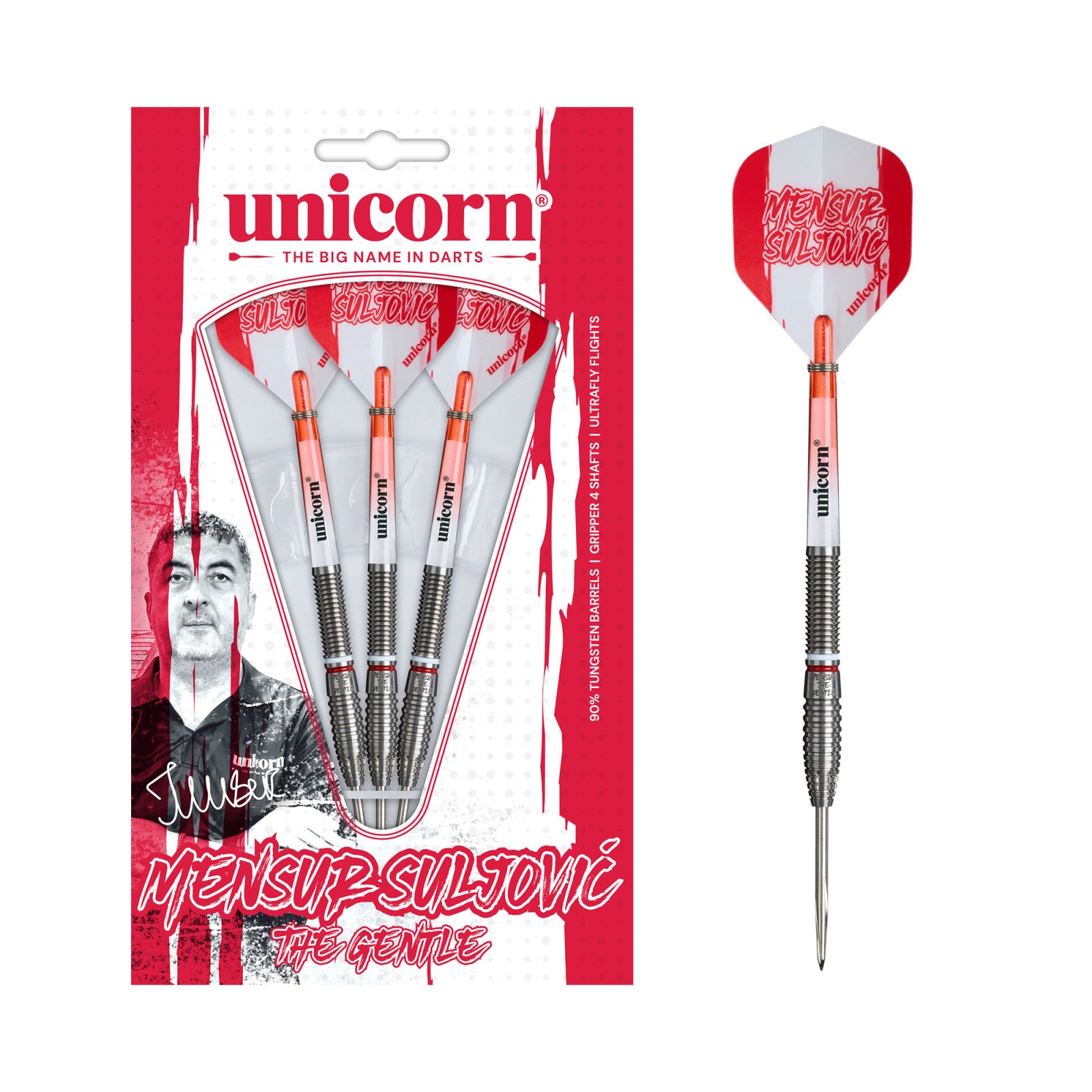 Unicorn Mensur Suljovic Steel Dart 95%