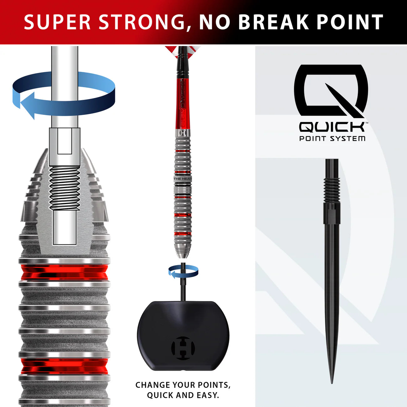 HARROWS DAMON HETA SERIES 4 QUICK POINT STEELDART 90%-3