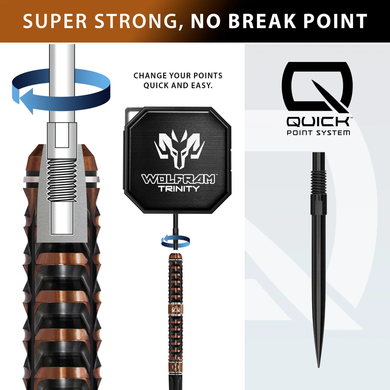 HARROWS WOLFRAM TRINITY QUICK POINT STEELDART 97%-2