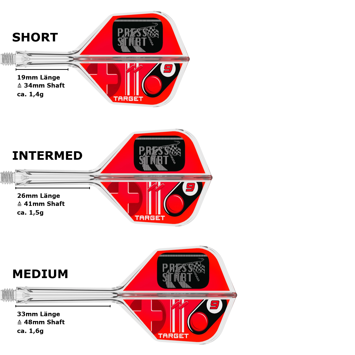 TARGET K-FLEX PRESS START SMALL STANDARD NO.6 FLIGHT SHAFT SYSTEM-3