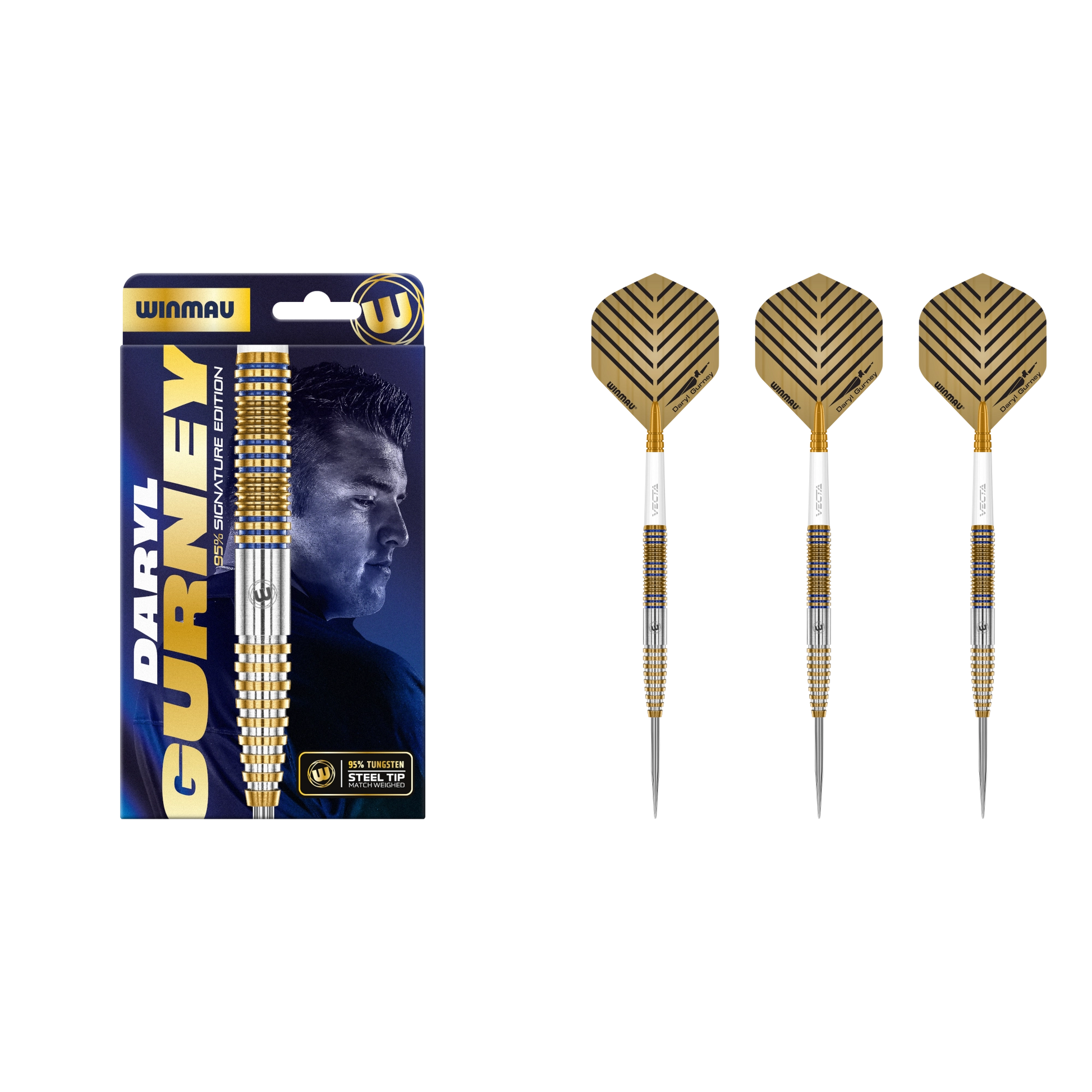 Winmau Daryl Gurney Steeldart 95% Signature Edition-3