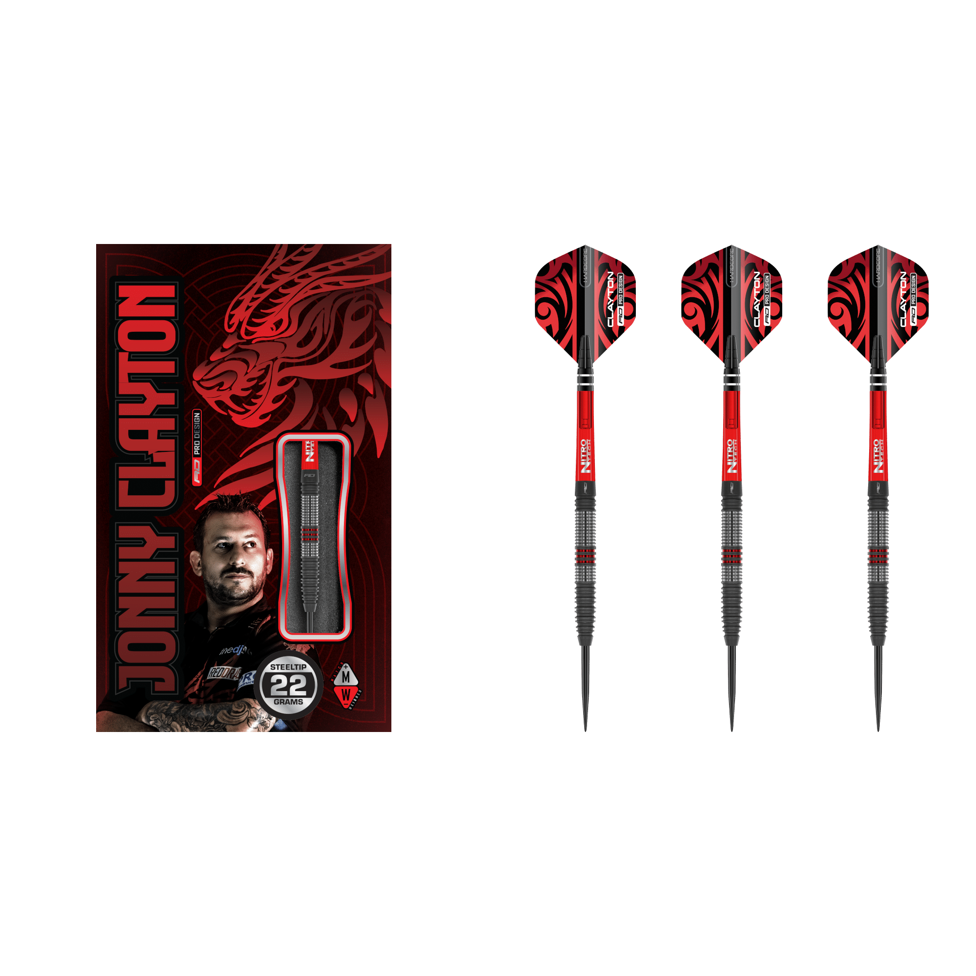 Red Dragon Jonny Clayton Hiraeth Steeldart 90%-3