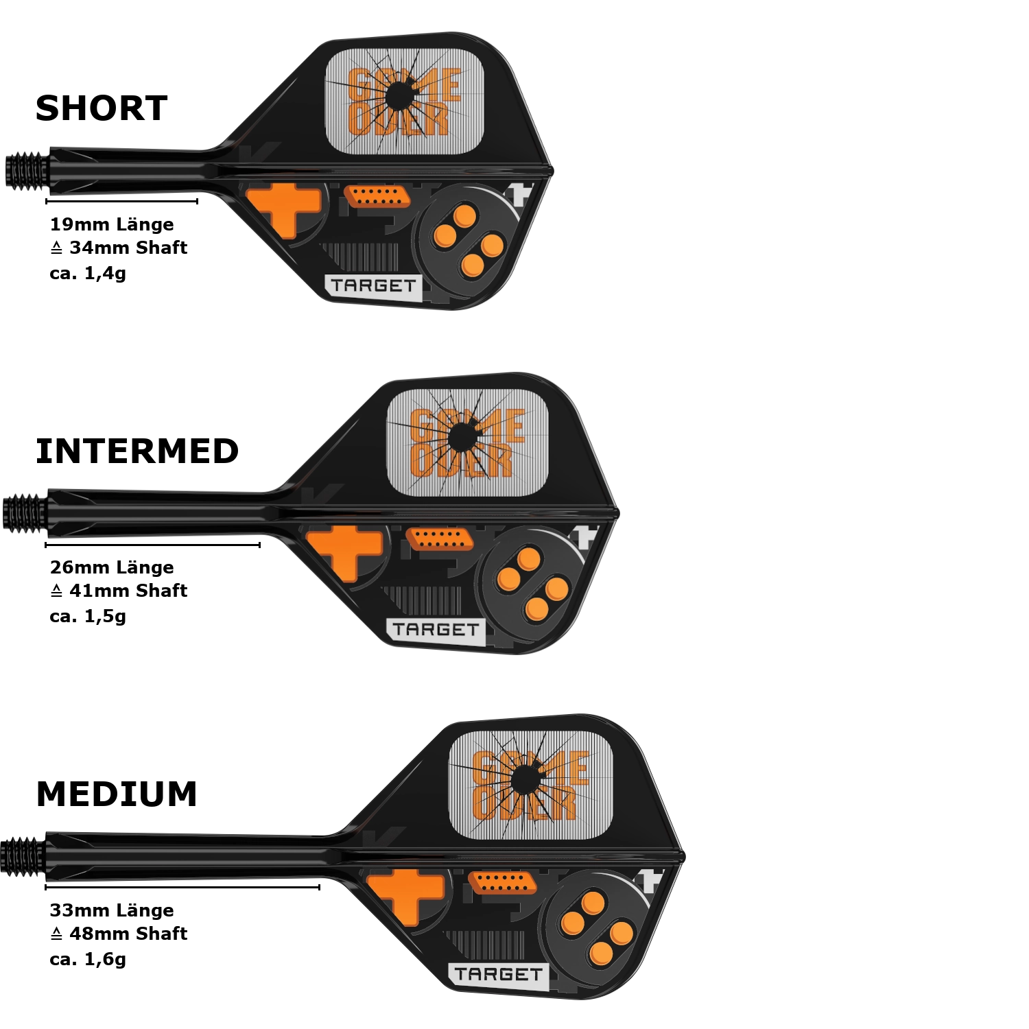 TARGET K-FLEX GAME OVER SMALL STANDARD NO.6 FLIGHT SHAFT SYSTEM-4