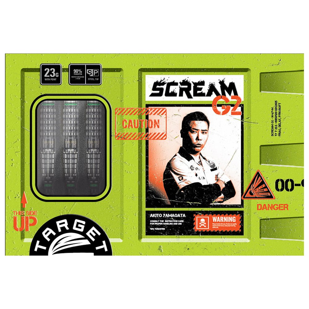 TARGET JAPAN AKITO YAMAGATA SCREAM GEN2 STEELDART 90% SWISS POINT-2