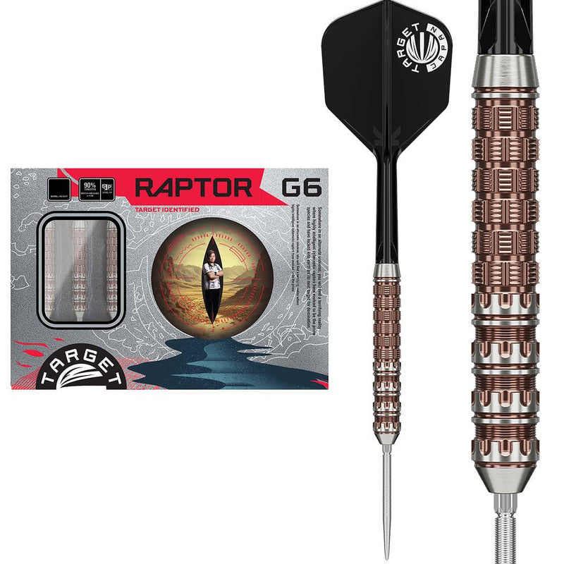 TARGET JAPAN GEORGE NISHITANI RAPTOR G6 STEELDART 90% SWISS POINT-3