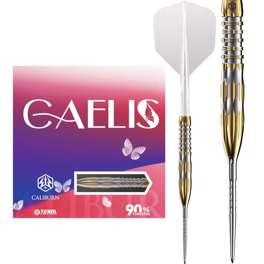 CALIBURN PLAYER DARTS - 90% TUNGSTEN - CAELIS - 23G-4