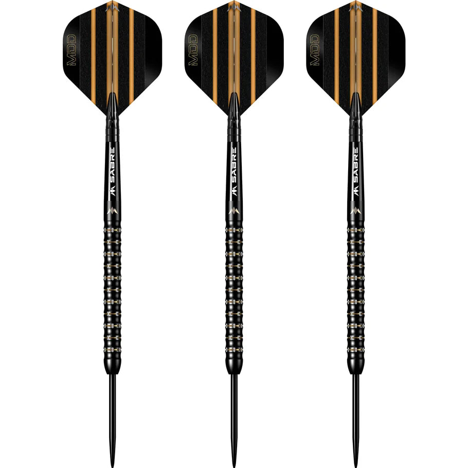 MISSION MIKE DE DECKER DARTS STEEL TIP - 95% TUNGSTEN - BLACK & GOLD PVD-3