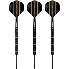 MISSION MIKE DE DECKER DARTS STEEL TIP - 95% TUNGSTEN - BLACK & GOLD PVD-3