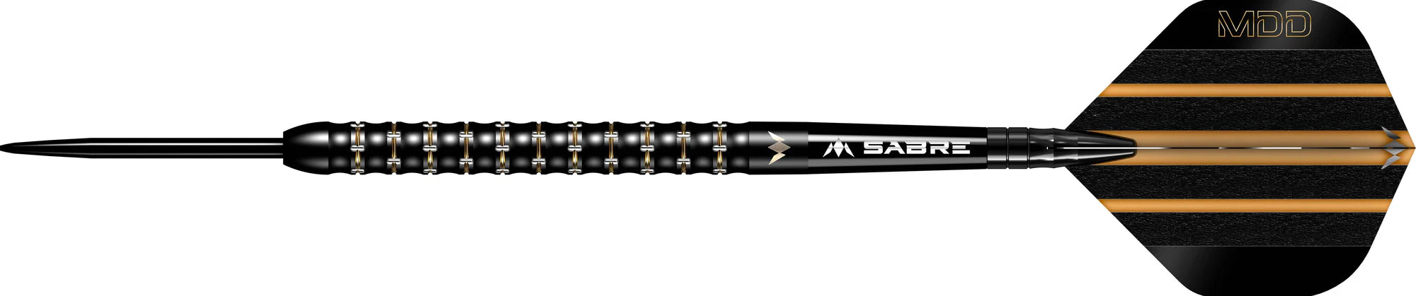 MISSION MIKE DE DECKER DARTS STEEL TIP - 95% TUNGSTEN - BLACK & GOLD PVD