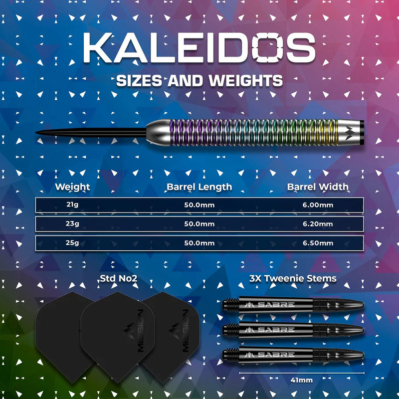 MISSION KALEIDOS DARTS STEEL TIP - 95% TUNGSTEN-4