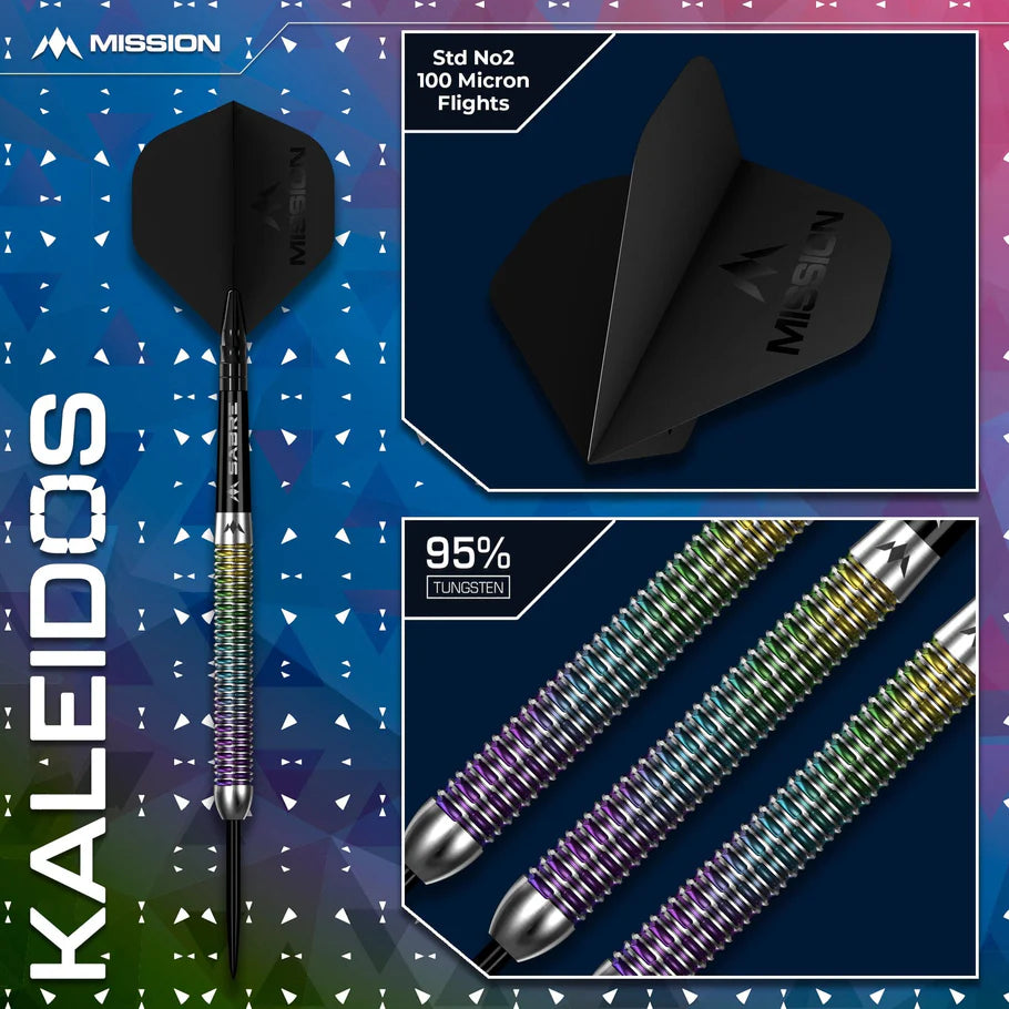 MISSION KALEIDOS DARTS STEEL TIP - 95% TUNGSTEN-5