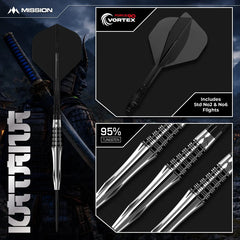 MISSION KATANA DARTS STEEL TIP - 95% TUNGSTEN-7