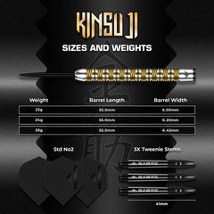 MISSION KINSUJI DARTS STEEL TIP - 95% TUNGSTEN-4
