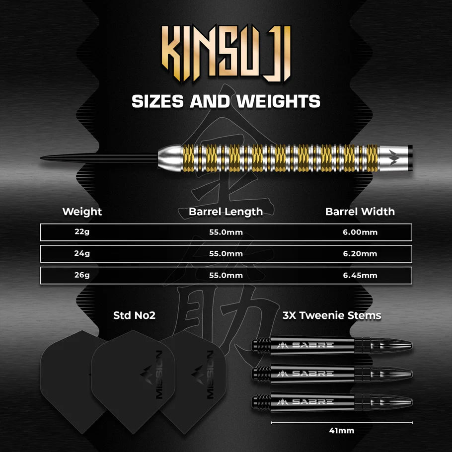 MISSION KINSUJI DARTS STEEL TIP - 95% TUNGSTEN-4