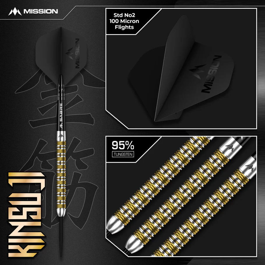 MISSION KINSUJI DARTS STEEL TIP - 95% TUNGSTEN-5