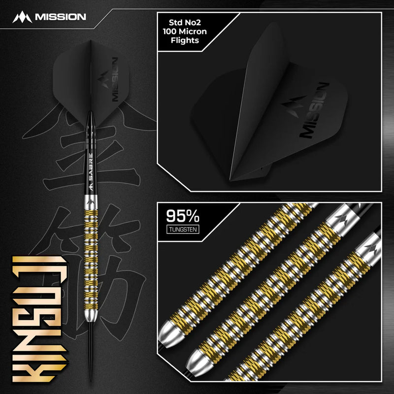MISSION KINSUJI DARTS STEEL TIP - 95% TUNGSTEN-5