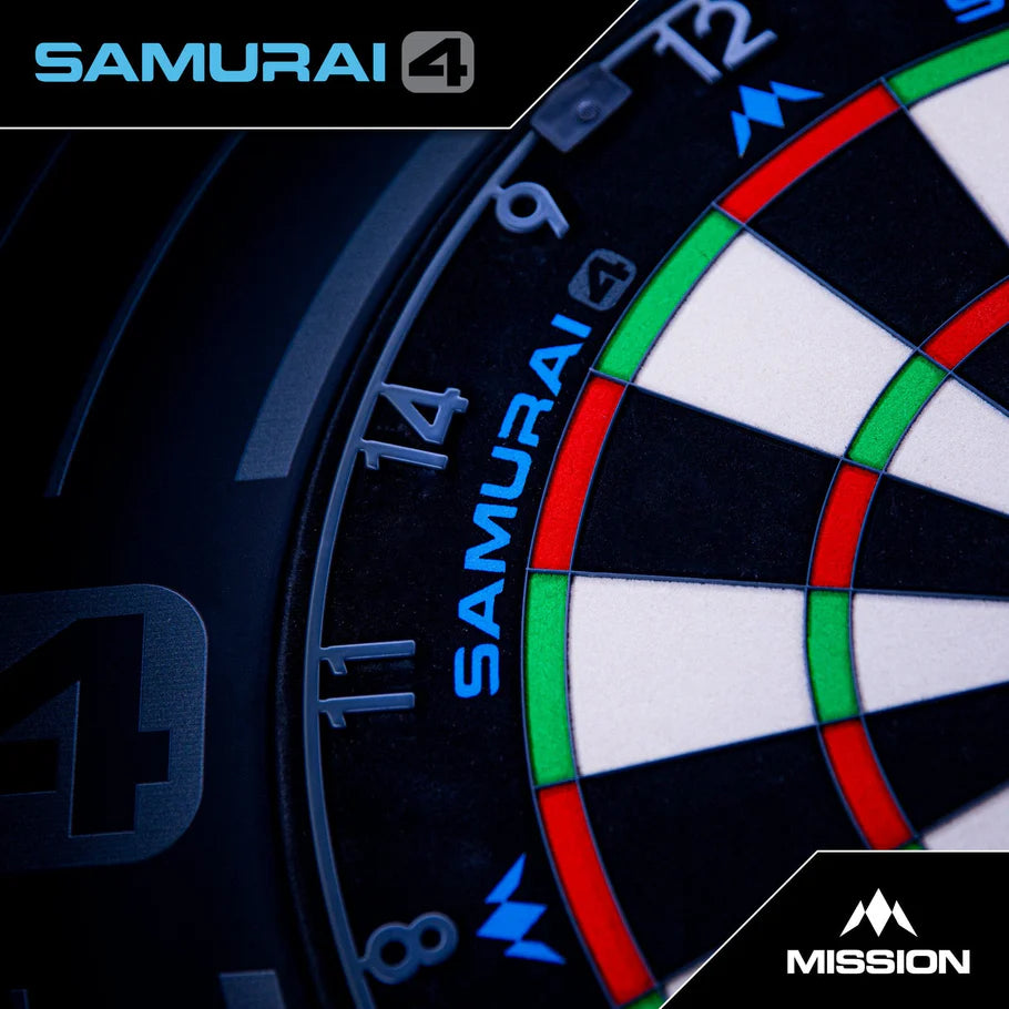 MISSION SAMURAI 4 DARTBOARD GRAPHITE GREY-2