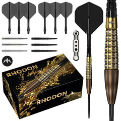 MISSION RHODON DARTS STEEL TIP - 95% TUNGSTEN - BRONZE & GOLD PVD-2