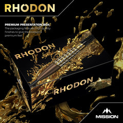 MISSION RHODON DARTS STEEL TIP - 95% TUNGSTEN - BRONZE & GOLD PVD-7