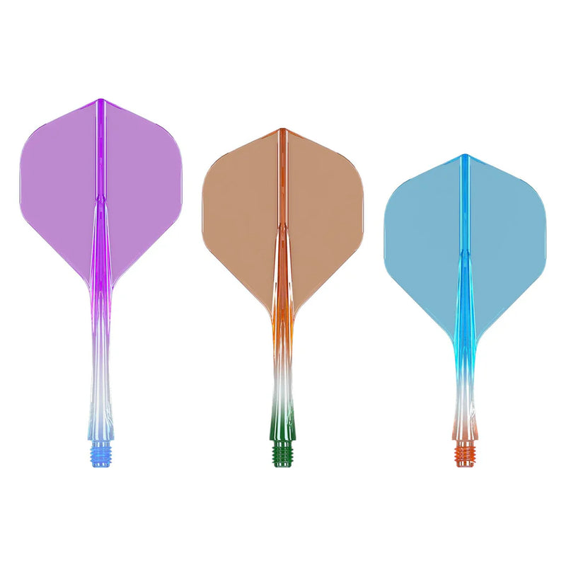 CALIBURN SUP FLIGHTS MOULDED FLIGHT & SHAFT - STANDARD NO2 - TWO TONE-1