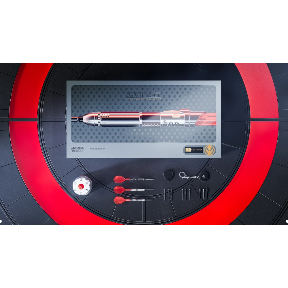 TARGET STAR WARS DARTH VADER LIMITED EDITION SWISS POINT STEELDART 95%-3