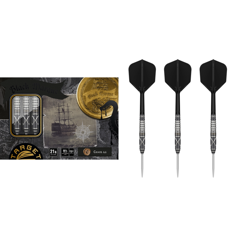 TARGET JAPAN BLACK MARQUE CHAOS 2.0 STEELDART 90%-3
