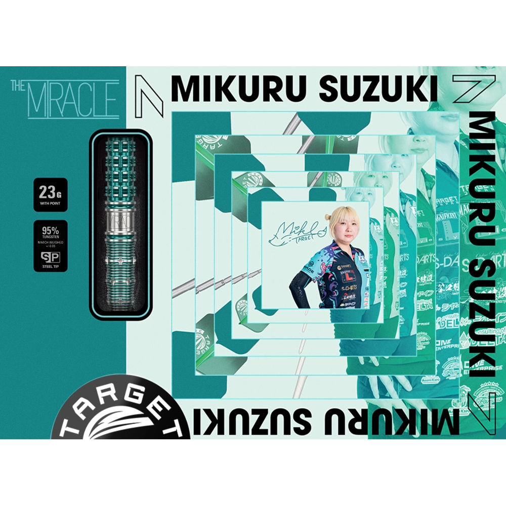 TARGET JAPAN MIKURU SUZUKI THE MIRACLE G7 STEELDART 95%-2