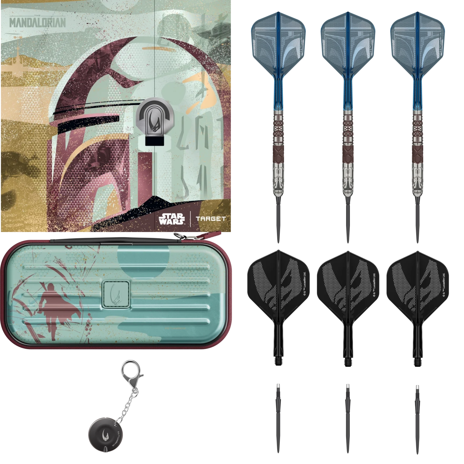 Target Star Wars Mandalorian Swiss Point Steeldart 95%-2