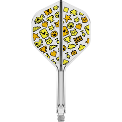 Target Japan K-Flex Mayo No.2 Flight Shaft System – Ein transparentes Flight-Shaft-System mit gelben Mayo-Motiven
