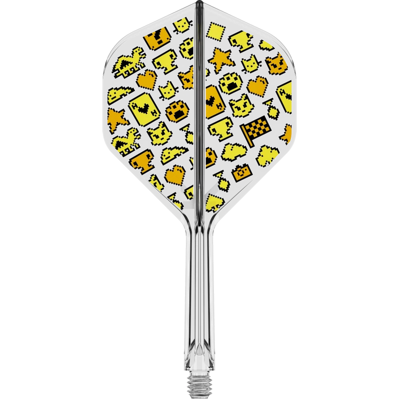 Target Japan K-Flex Mayo No.2 Flight Shaft System – Ein transparentes Flight-Shaft-System mit gelben Mayo-Motiven