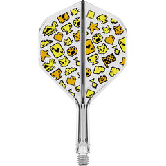 Target Japan K-Flex Mayo No.2 Flight Shaft System – Ein transparentes Flight-Shaft-System in Short mit gelben Mayo-Motiven