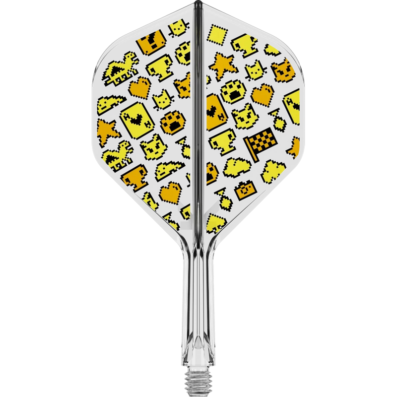 Target Japan K-Flex Mayo No.2 Flight Shaft System – Ein transparentes Flight-Shaft-System in Short mit gelben Mayo-Motiven