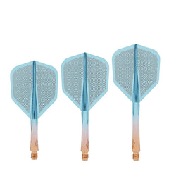 CALIBURN SUP FLIGHTS MOULDED SHAFT AND FLIGHT - STANDARD NO6 - BLOCK - ORANGE & BLAU-4