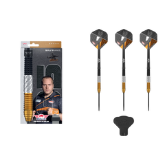 Hochwertige BULL'S NL Dirk van Duijvenbode 95 Profi Steeldarts für Liga und Turnier